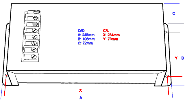440W Dimensions.