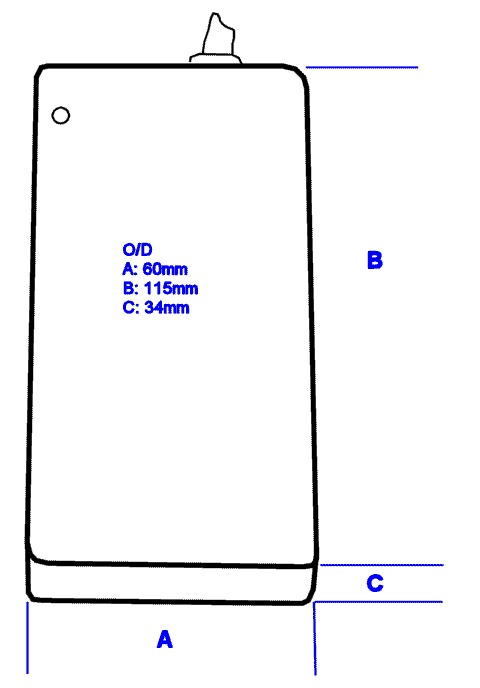 350W Dimensions.