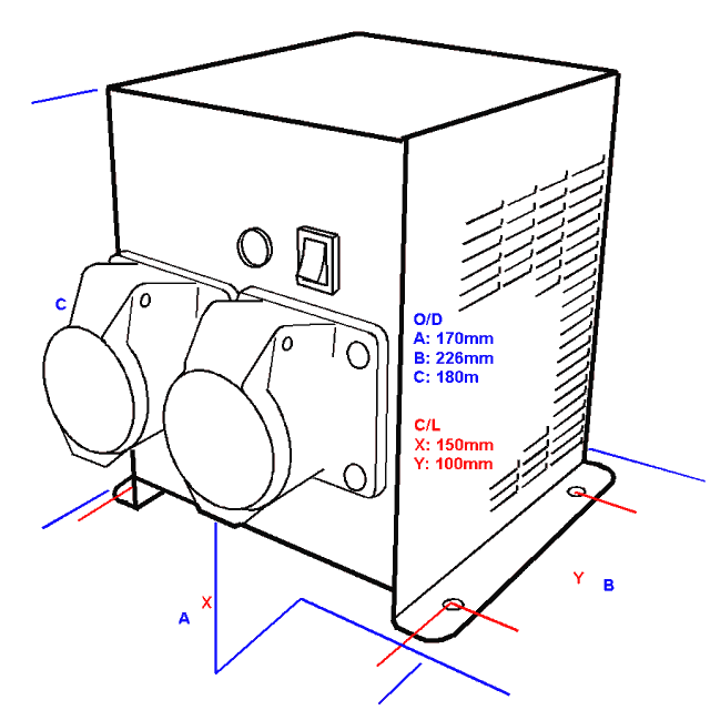 1500W Dimensions.