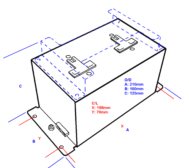350W Dimensions.